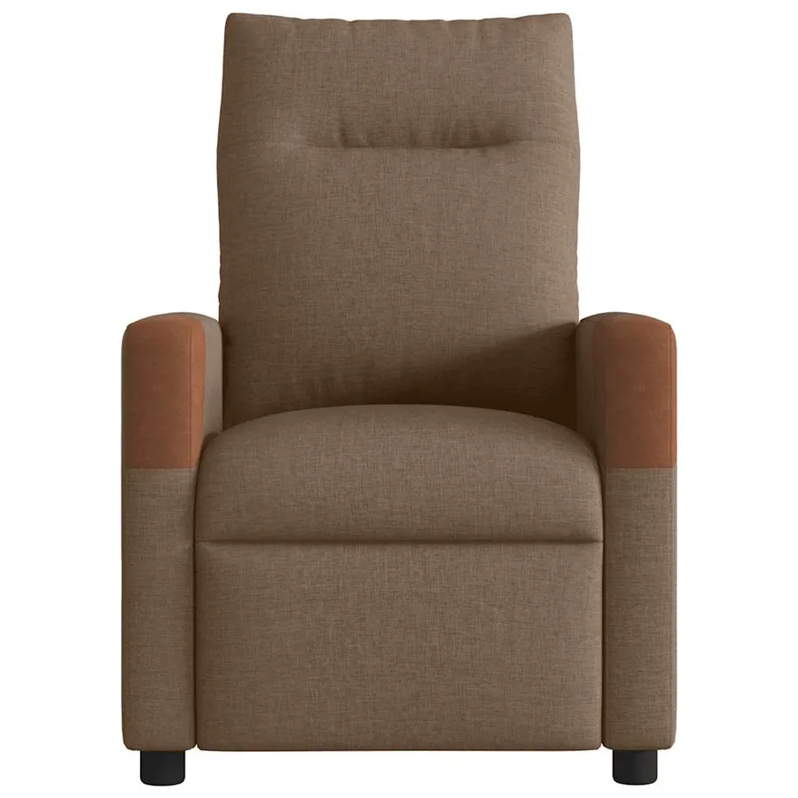Fauteuil inclinable électrique Marron Tissu - 5