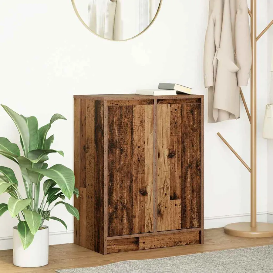Buffet vieux bois 57x34x76 cm bois d'ingénierie