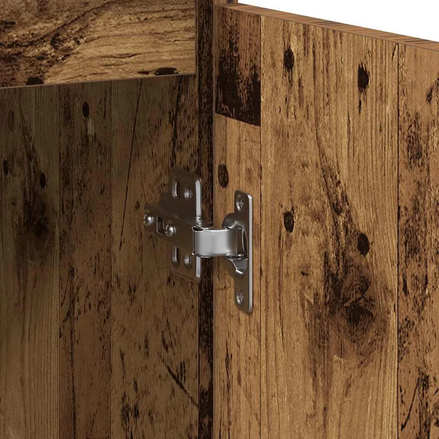 Buffet vieux bois 57x34x76 cm bois d'ingénierie - 10