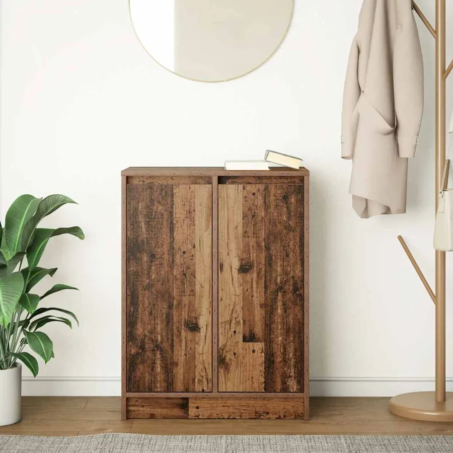 Buffet vieux bois 57x34x76 cm bois d'ingénierie - 3