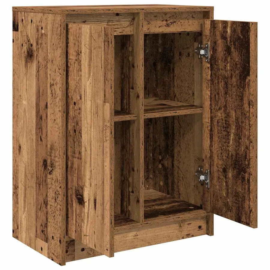 Buffet vieux bois 57x34x76 cm bois d'ingénierie - 5