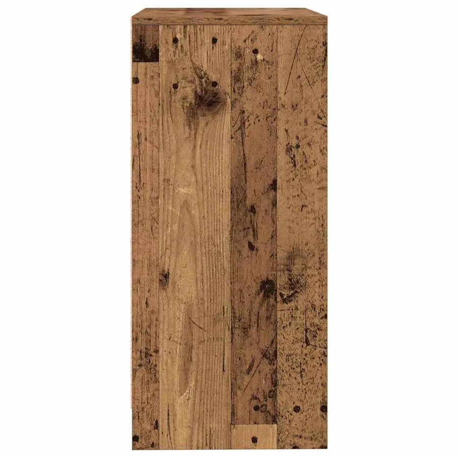 Buffet vieux bois 57x34x76 cm bois d'ingénierie - 7