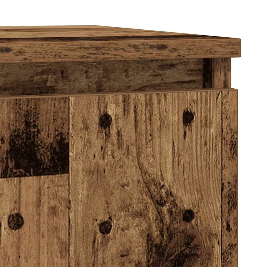 Buffet vieux bois 57x34x76 cm bois d'ingénierie - 9