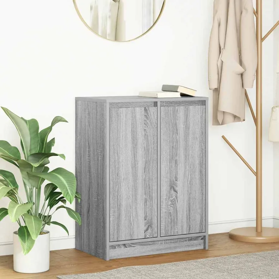 Buffet sonoma gris 57x34x76 cm bois d'ingénierie