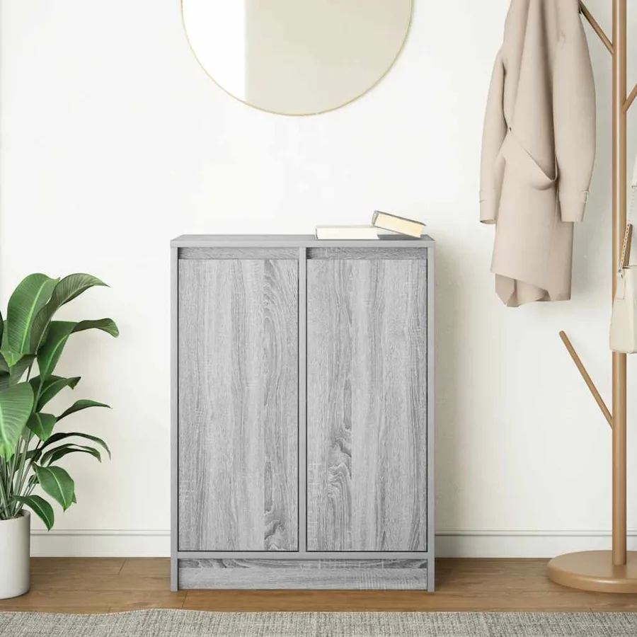 Buffet sonoma gris 57x34x76 cm bois d'ingénierie - 3