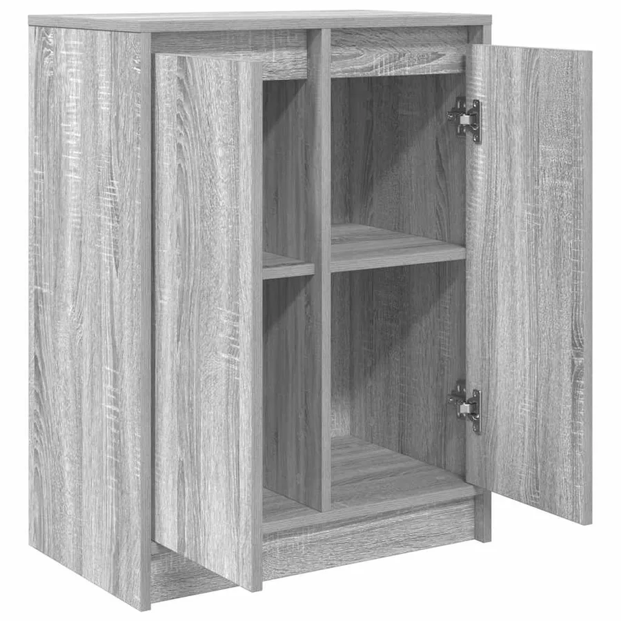 Buffet sonoma gris 57x34x76 cm bois d'ingénierie - 5