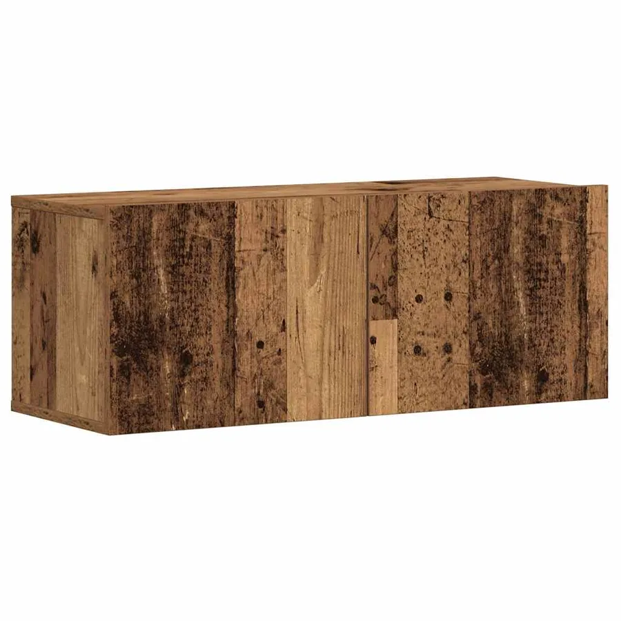Meubles TV muraux 3 pcs vieux bois bois d'ingénierie - 4