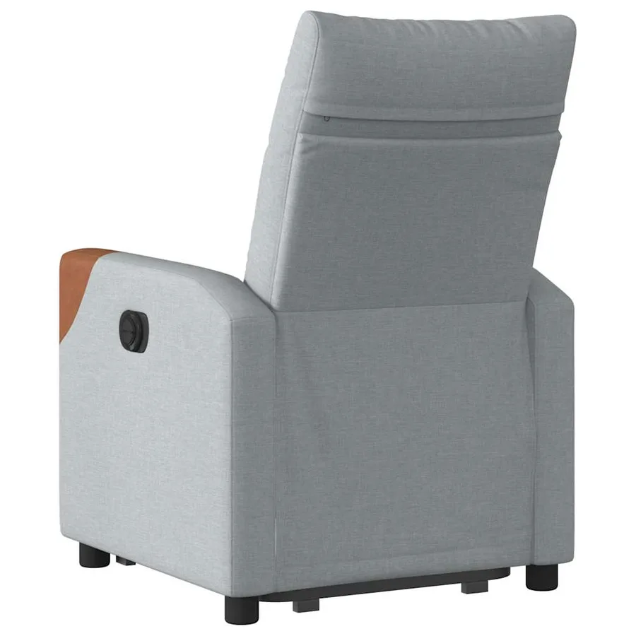 Fauteuil inclinable Gris clair Tissu - 7
