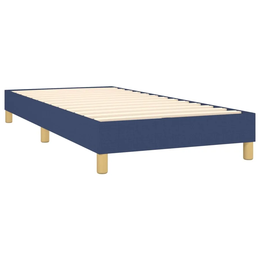 Sommier à lattes de lit avec matelas Bleu 80x200 cm Tissu - 4