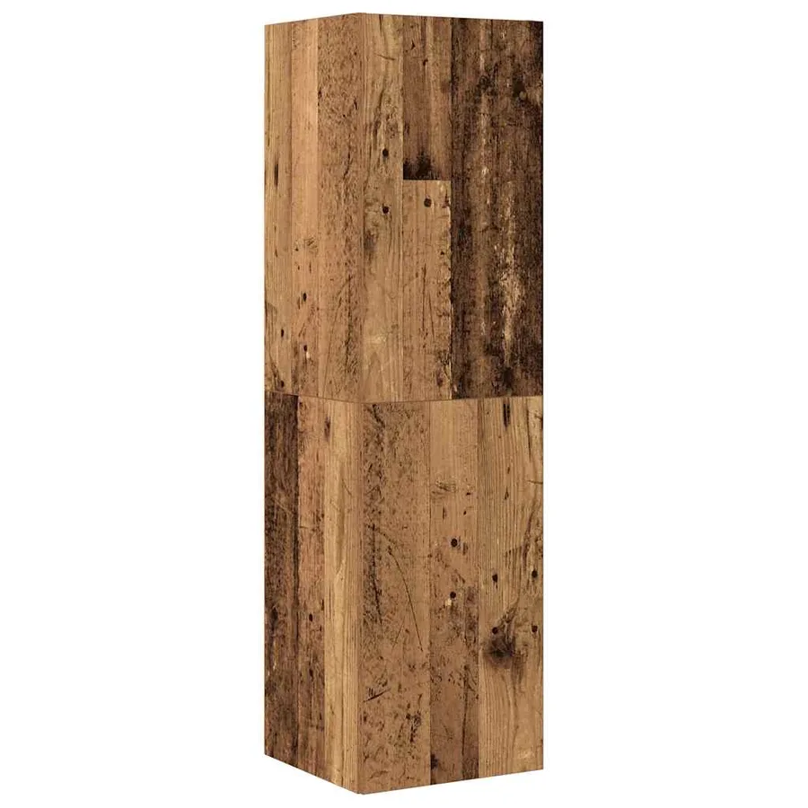 Ensemble de meuble TV mural 4 pcs vieux bois bois d'ingénierie - 4