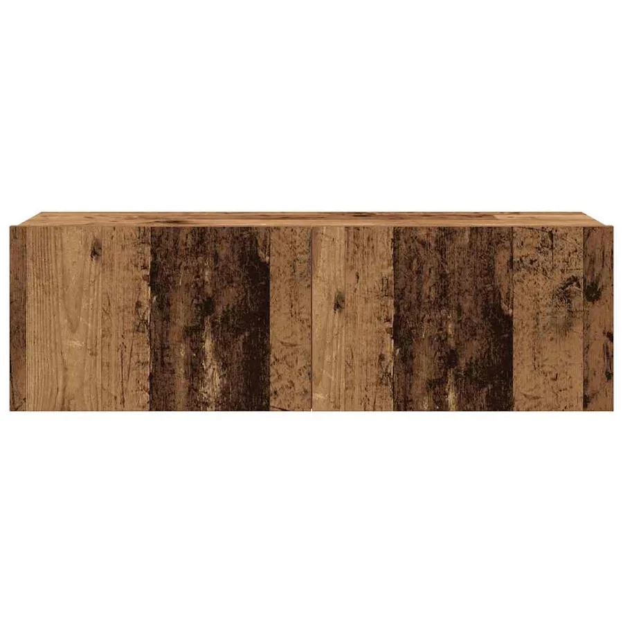 Ensemble de meuble TV mural 4 pcs vieux bois bois d'ingénierie - 9