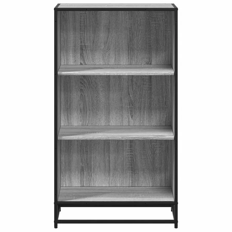 Bibliothèque sonoma gris 60x35x107,5 cm bois d'ingénierie - 4