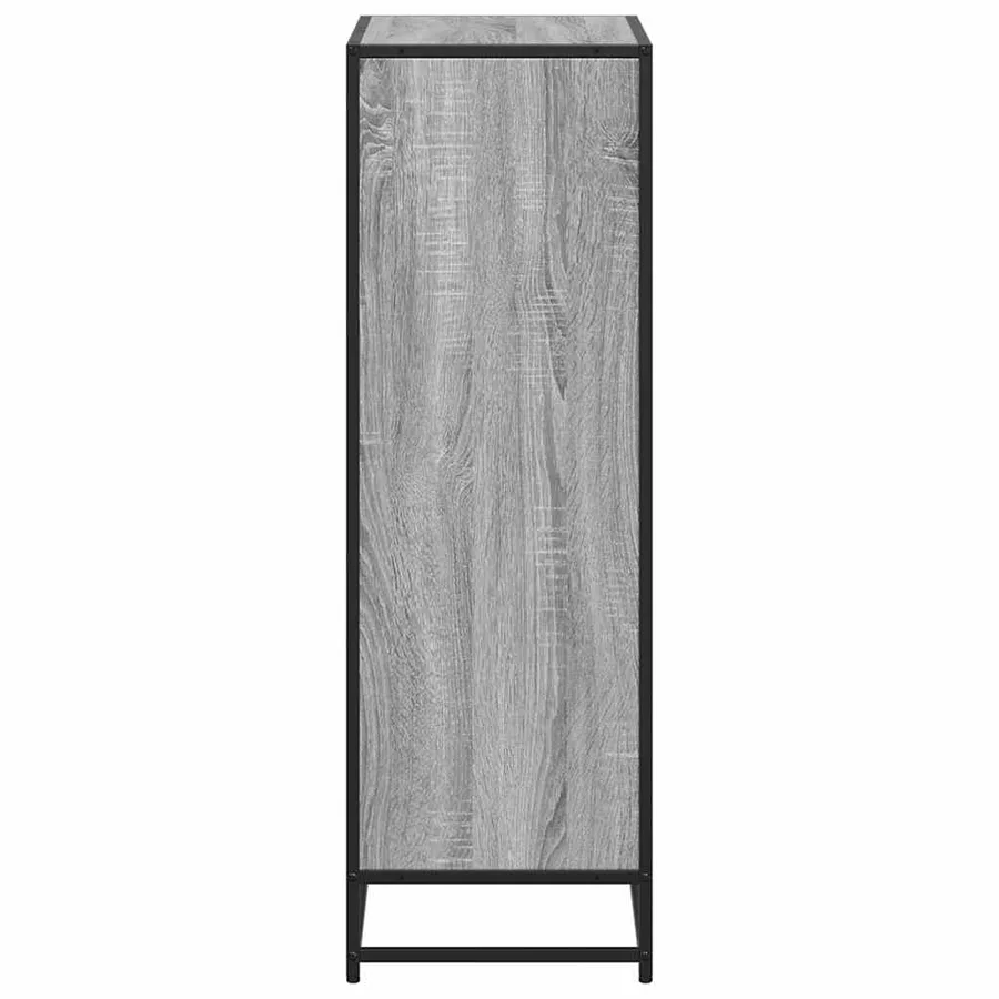 Bibliothèque sonoma gris 60x35x107,5 cm bois d'ingénierie - 5