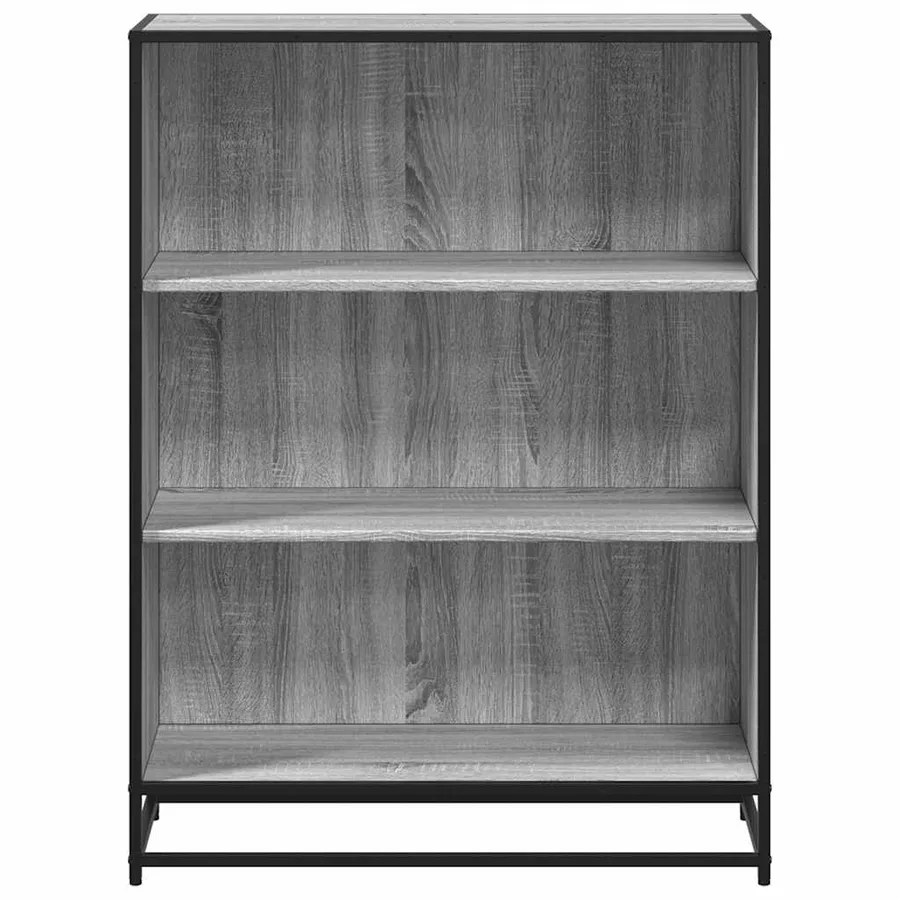 Bibliothèque sonoma gris 80,5x35x107,5 cm bois d'ingénierie - 4