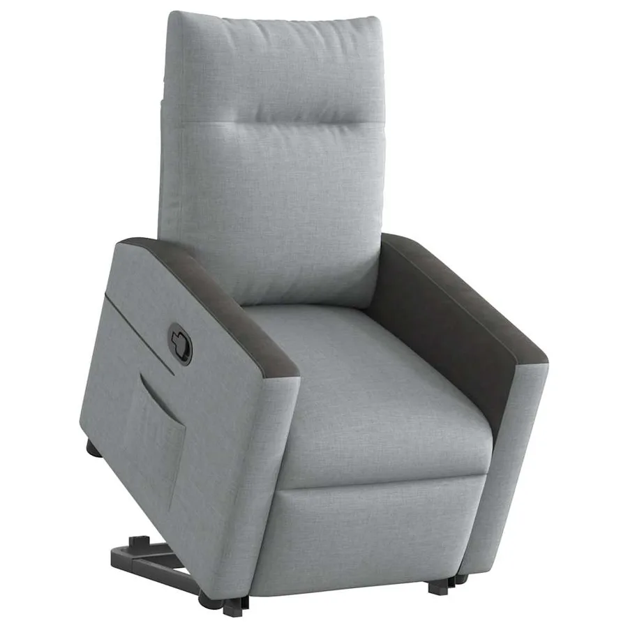 Fauteuil inclinable Gris clair Tissu - 2