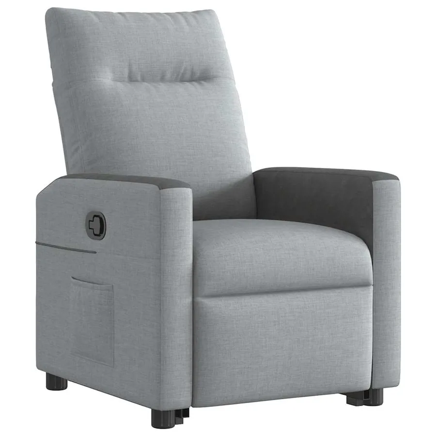Fauteuil inclinable Gris clair Tissu - 4