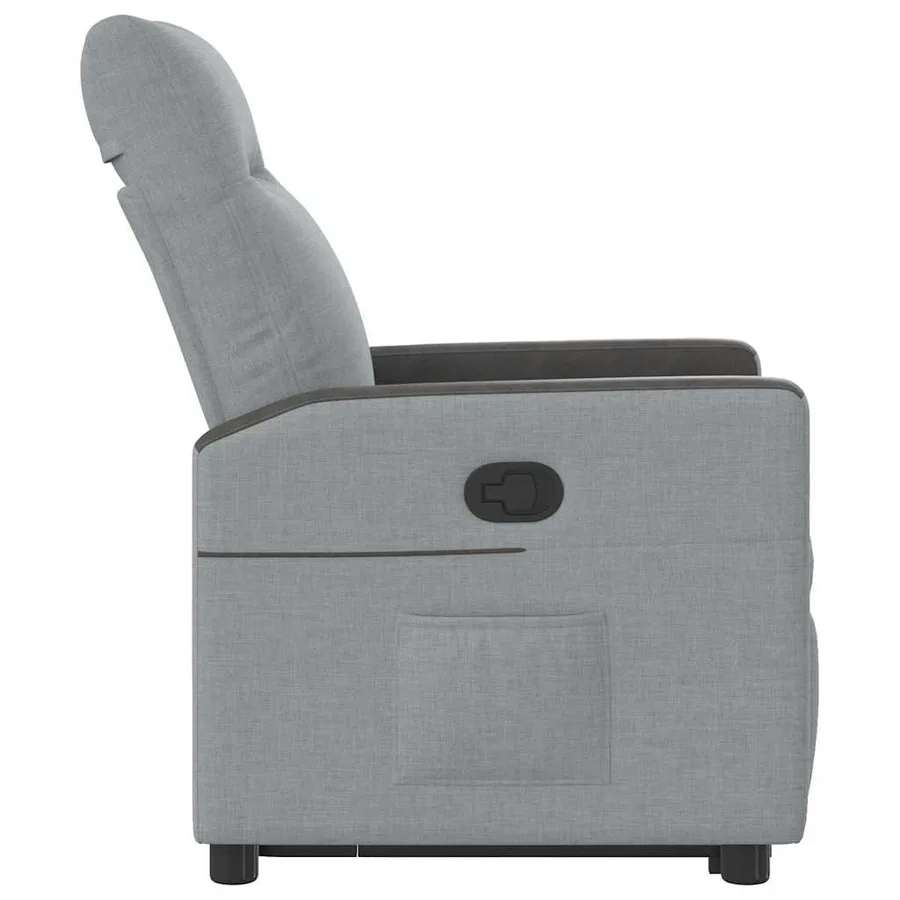 Fauteuil inclinable Gris clair Tissu - 6