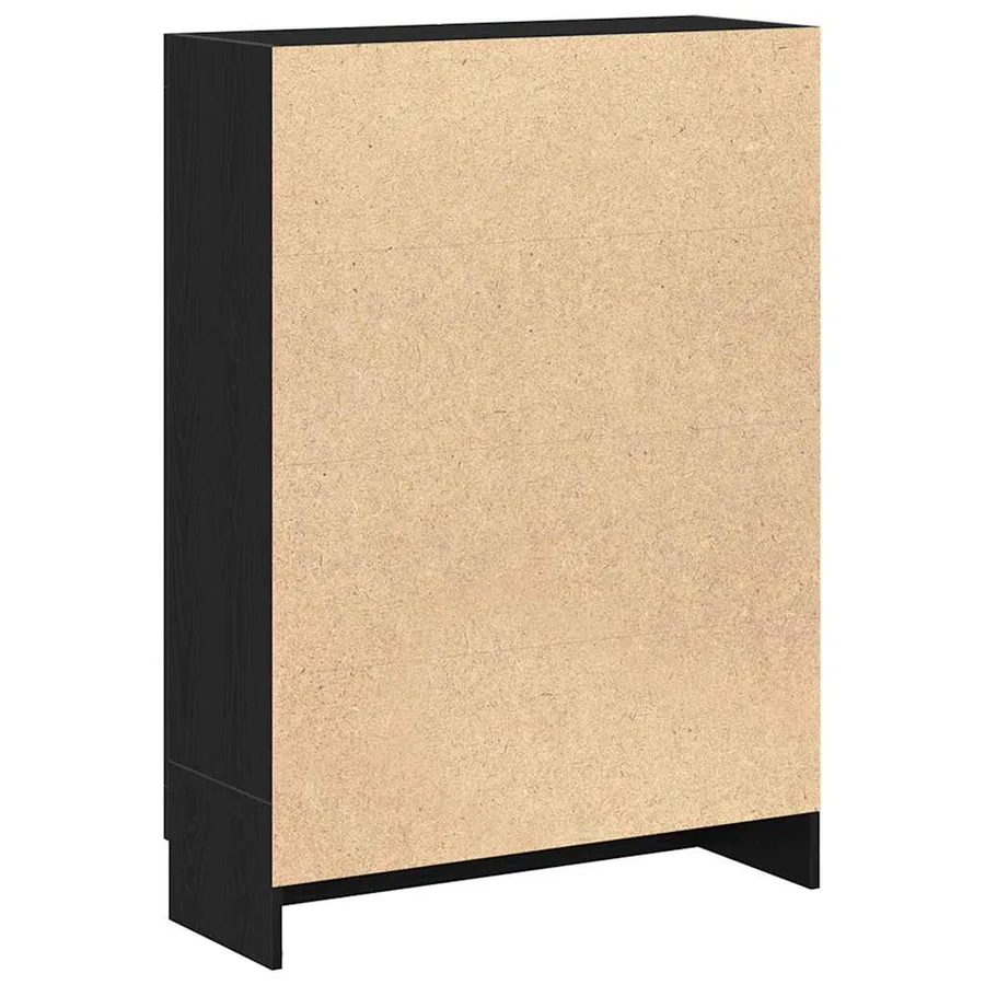 Bibliothèque chêne noir 82,5x30,5x115 cm bois d'ingénierie - 6
