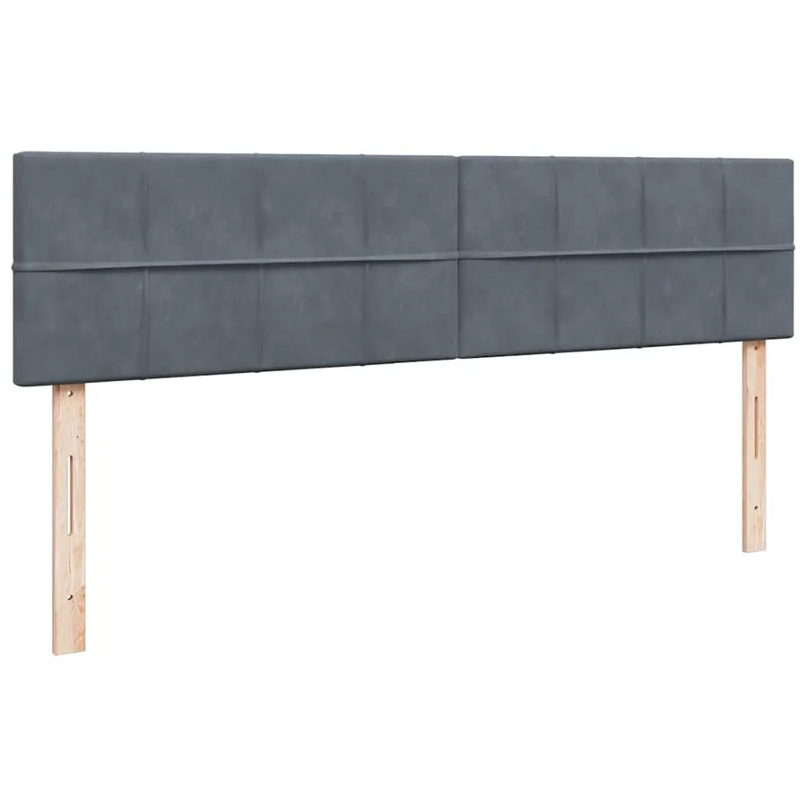Cadre de lit ottoman avec matelas gris foncé 200x200 cm velours - 8