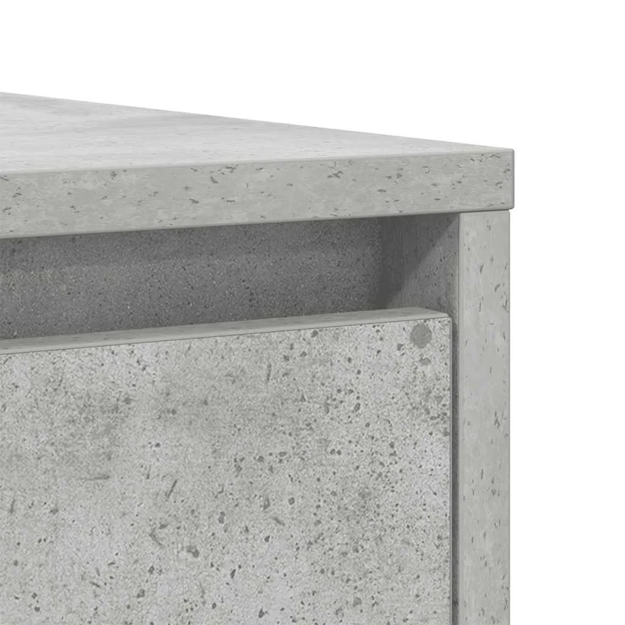 Buffet gris béton 85x34x76 cm bois d'ingénierie - 11