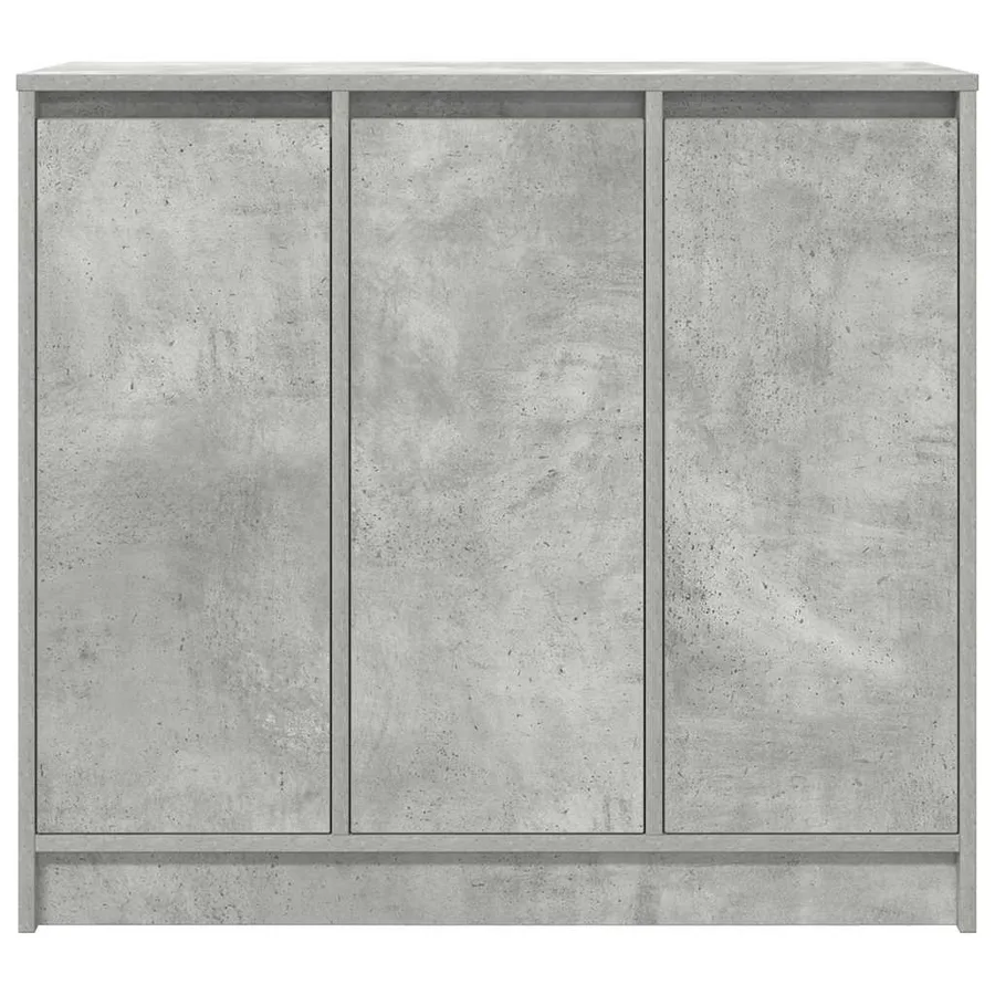 Buffet gris béton 85x34x76 cm bois d'ingénierie - 6