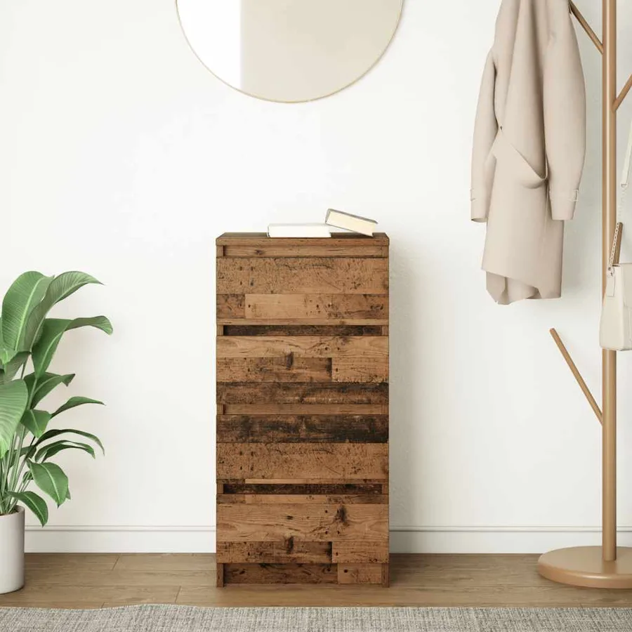 Buffet vieux bois 37,5x35x76 cm bois d'ingénierie - 3