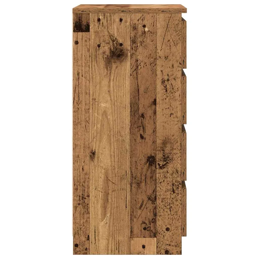 Buffet vieux bois 37,5x35x76 cm bois d'ingénierie - 7