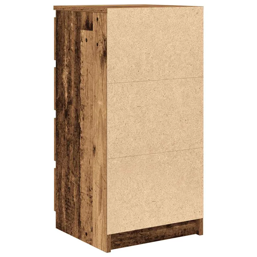 Buffet vieux bois 37,5x35x76 cm bois d'ingénierie - 8