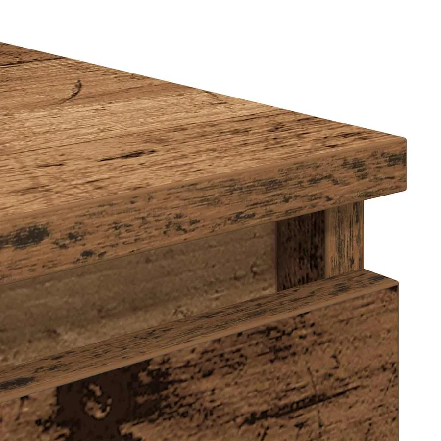Buffet vieux bois 37,5x35x76 cm bois d'ingénierie - 9