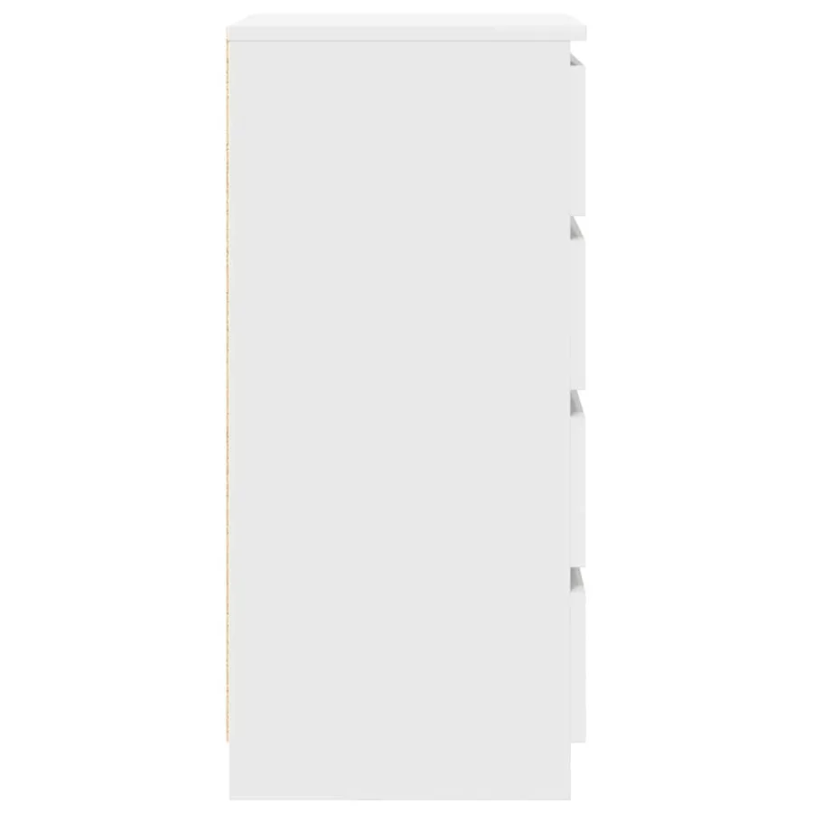 Buffet blanc 37,5x35x76 cm bois d'ingénierie - 7
