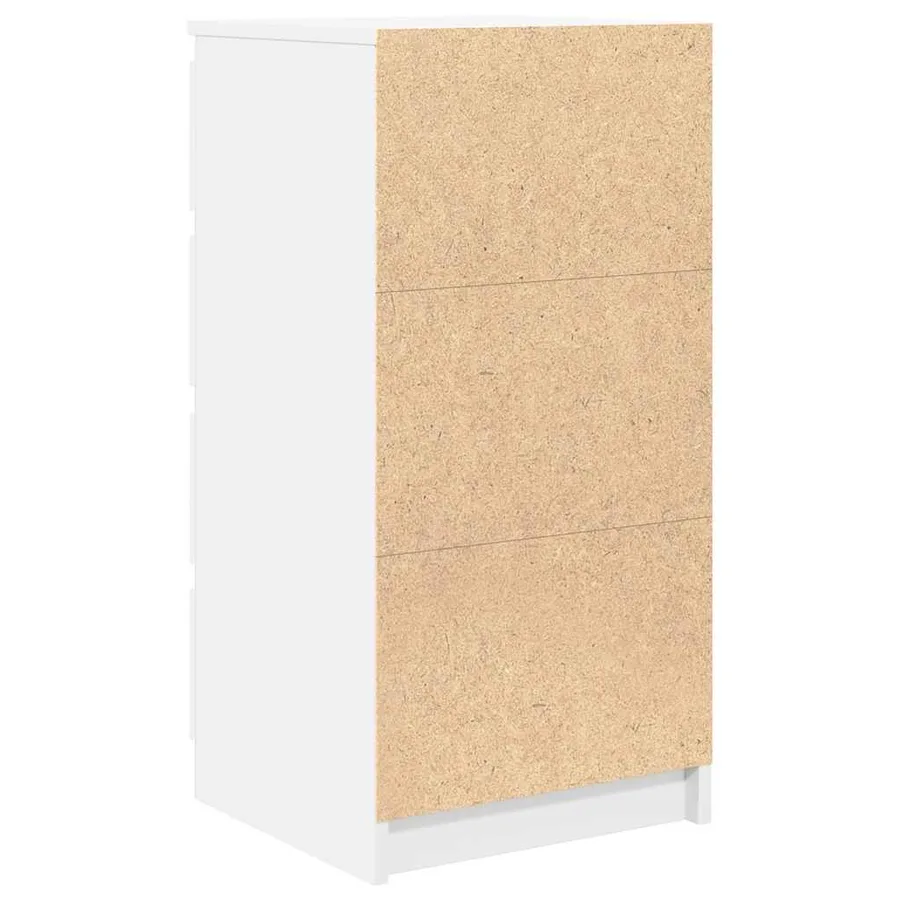 Buffet blanc 37,5x35x76 cm bois d'ingénierie - 8