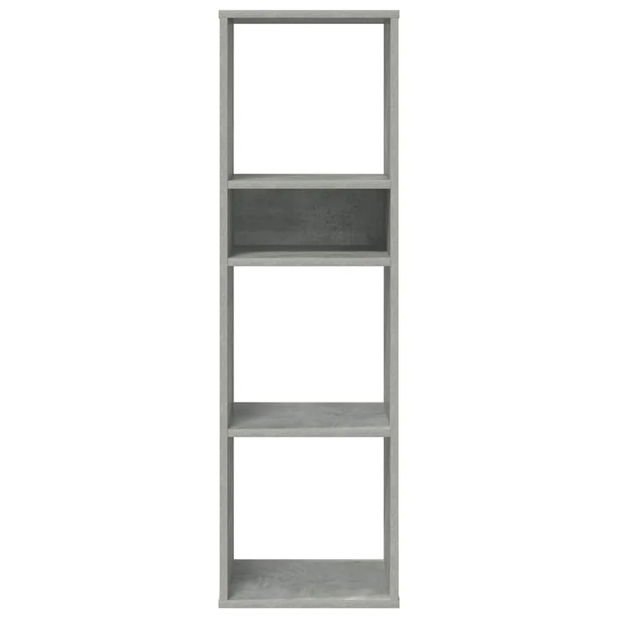 Bibliothèque gris béton 34x31x112 cm bois d'ingénierie - 4