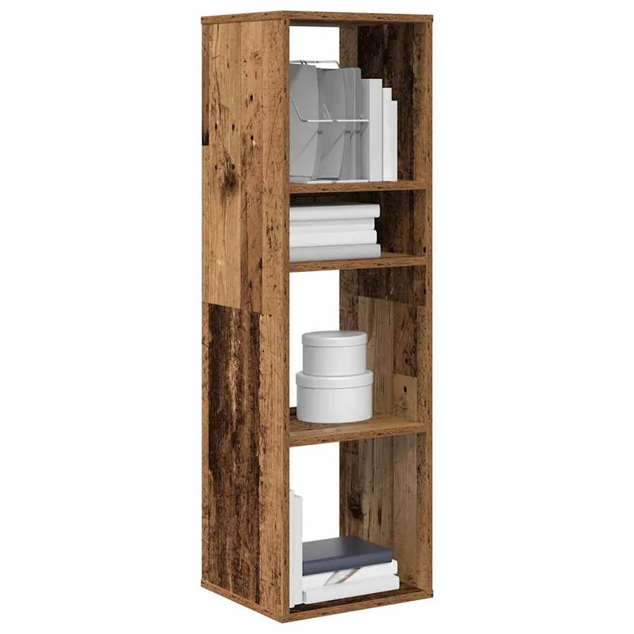 Bibliothèque vieux bois 34x31x112 cm bois d'ingénierie