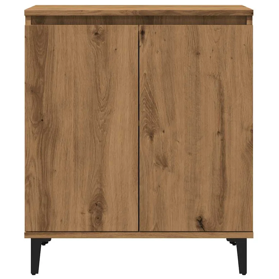 Buffet chêne artisanal 60x35x70 cm bois d'ingénierie - 4