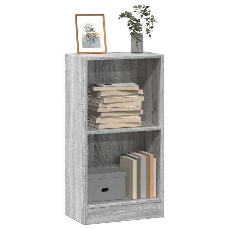 Bibliothèque sonoma gris 40x24x76 cm bois d'ingénierie