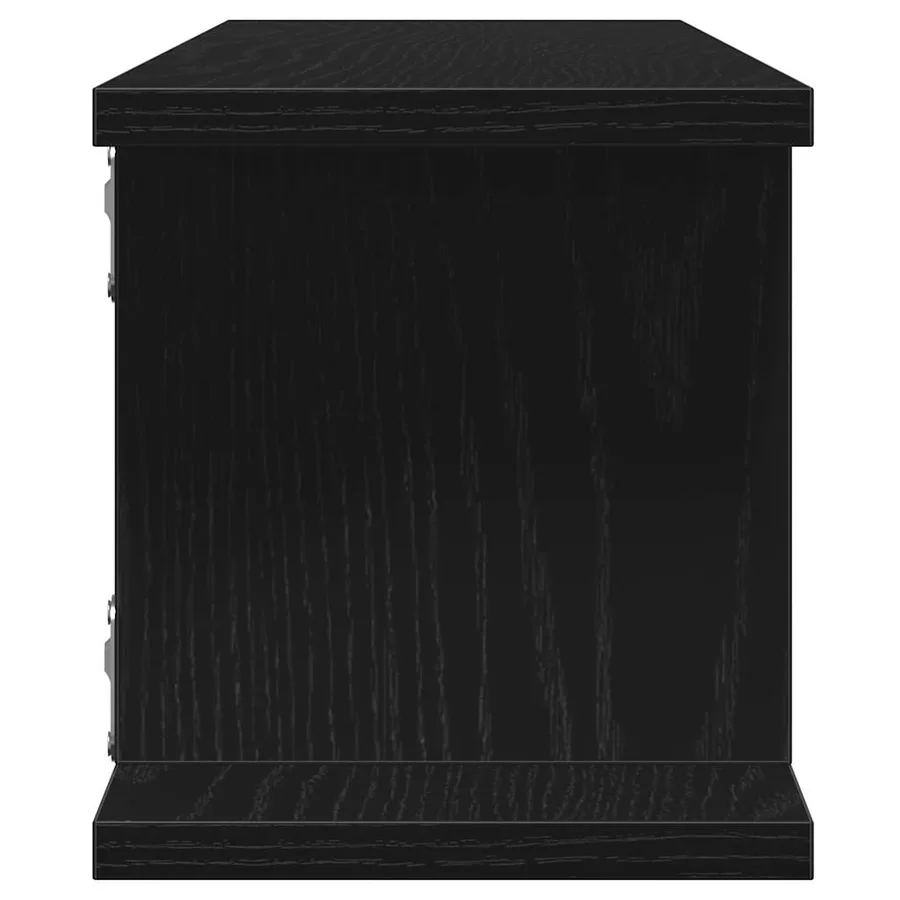 Étagères murales 2 pcs chêne noir 90x18x20 cm bois d'ingénierie - 7