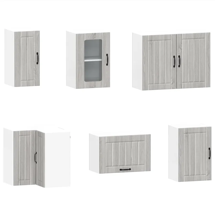 Ensemble d'armoires de cuisine 11 pcs Lucca bois d'ingénierie - 5