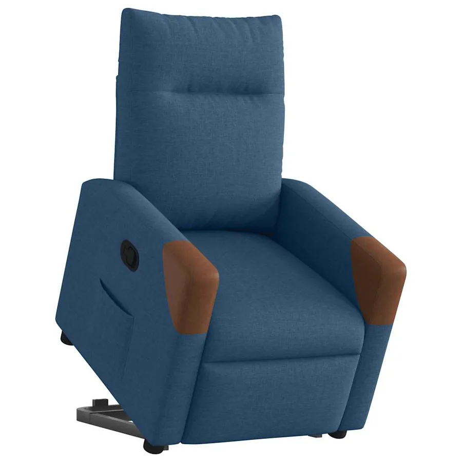 Fauteuil inclinable Bleu Tissu - 3