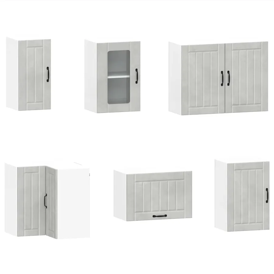 Ensemble d'armoires de cuisine 11 pcs Lucca bois d'ingénierie - 5