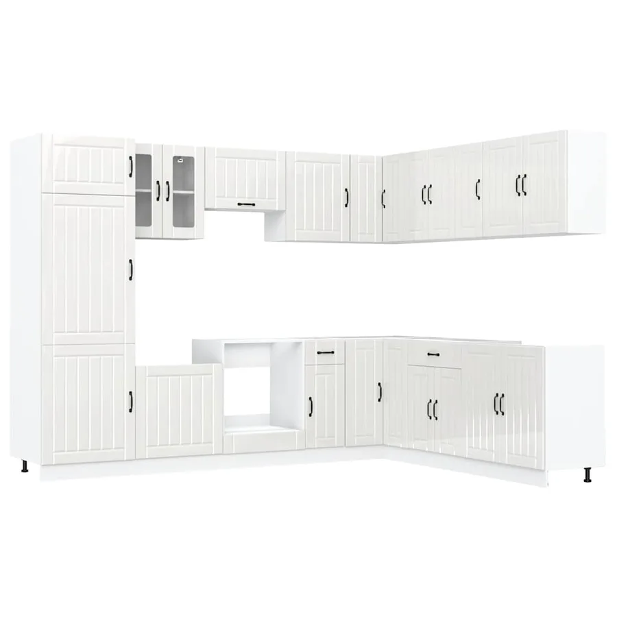 Ensemble d'armoires de cuisine 14 pcs Lucca bois d'ingénierie - 2