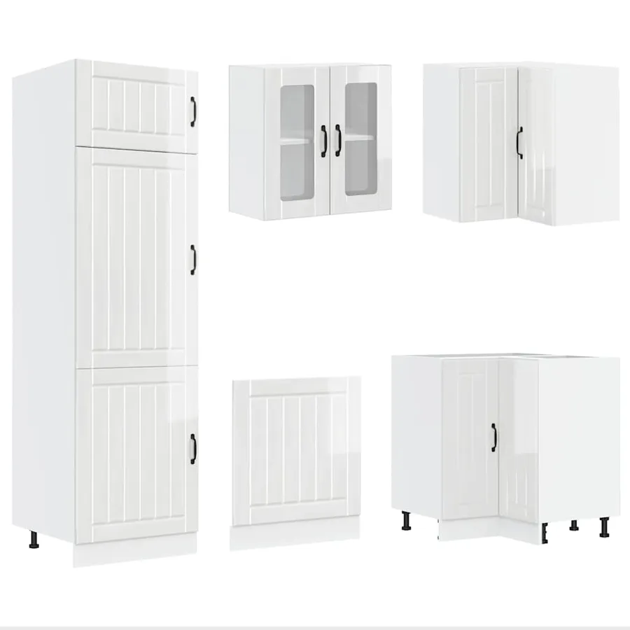 Ensemble d'armoires de cuisine 14 pcs Lucca bois d'ingénierie - 5