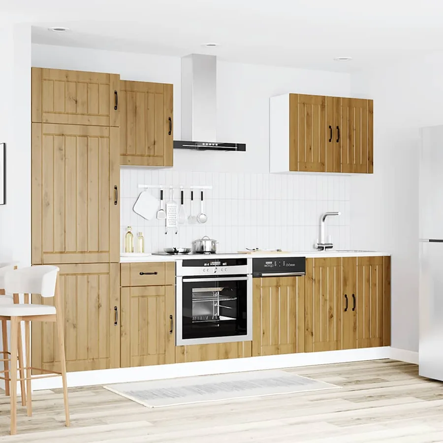 Ensemble d'armoires de cuisine 7 pcs Lucca bois d'ingénierie - 3