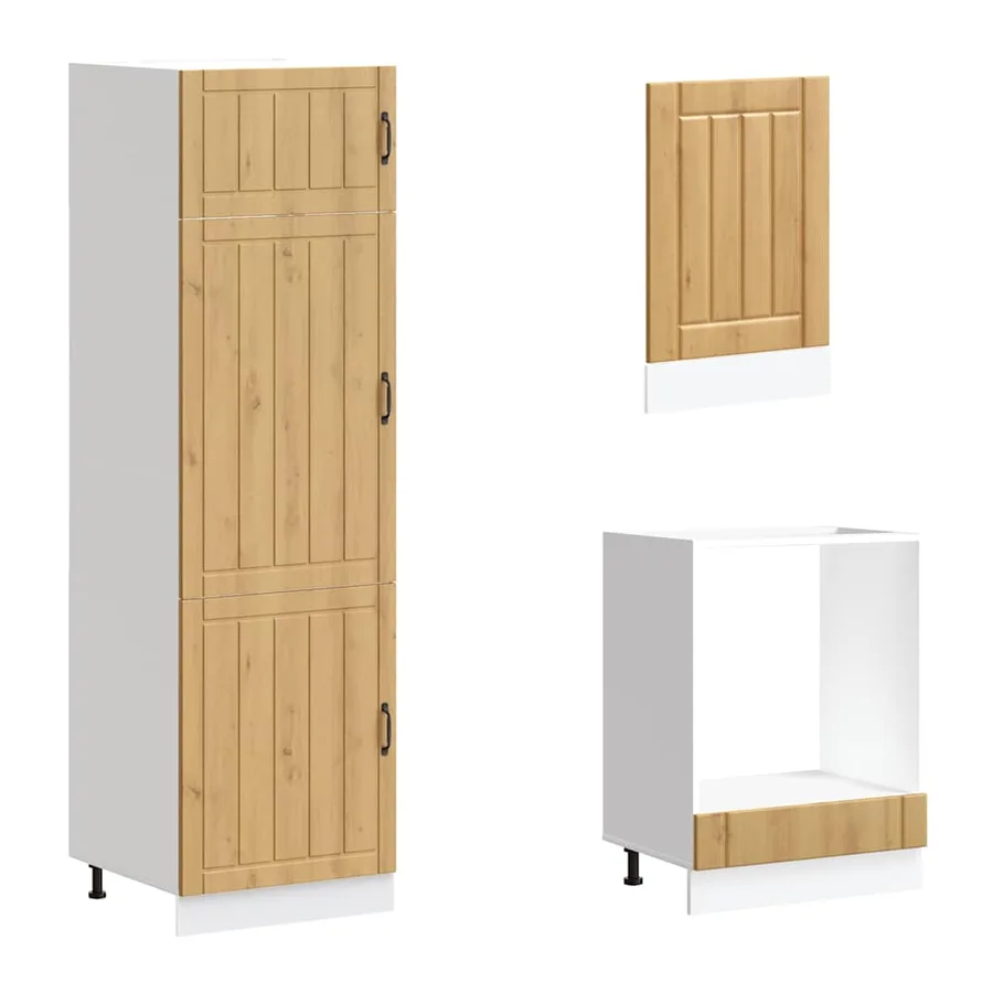 Ensemble d'armoires de cuisine 7 pcs Lucca bois d'ingénierie - 5