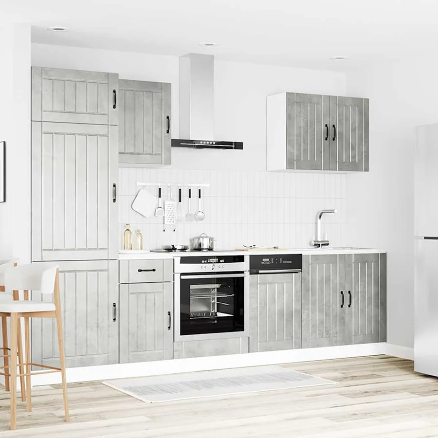 Ensemble d'armoires de cuisine 7 pcs Lucca bois d'ingénierie - 3