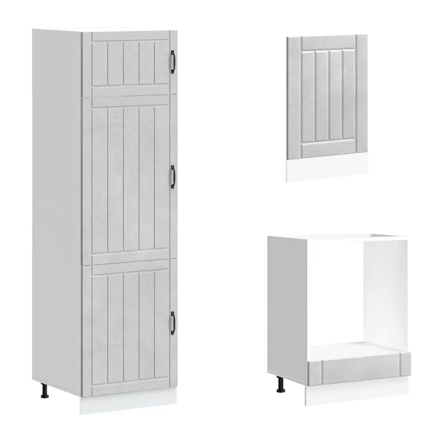 Ensemble d'armoires de cuisine 7 pcs Lucca bois d'ingénierie - 5