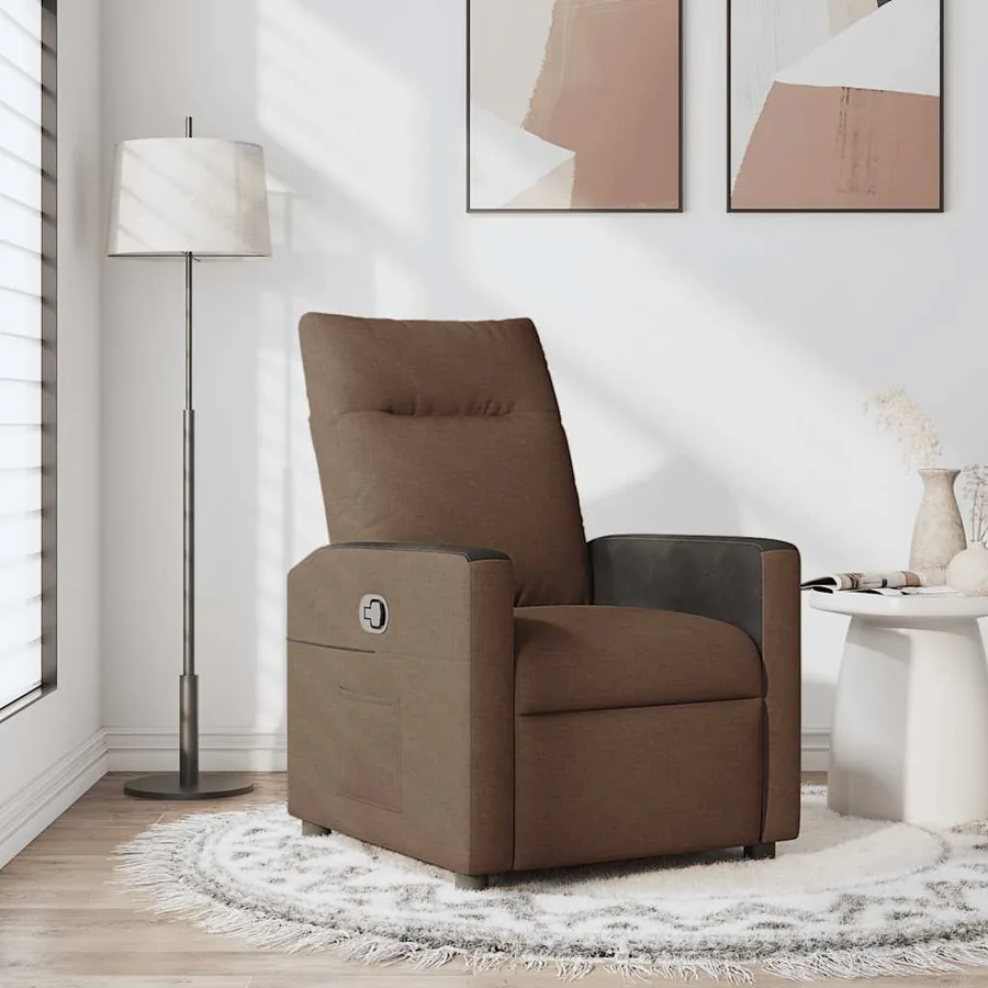 Fauteuil inclinable Marron Tissu