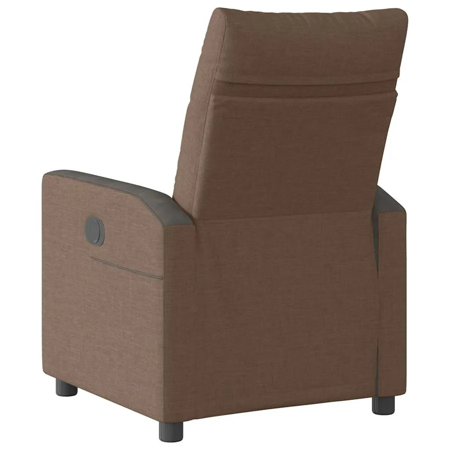 Fauteuil inclinable Marron Tissu - 5