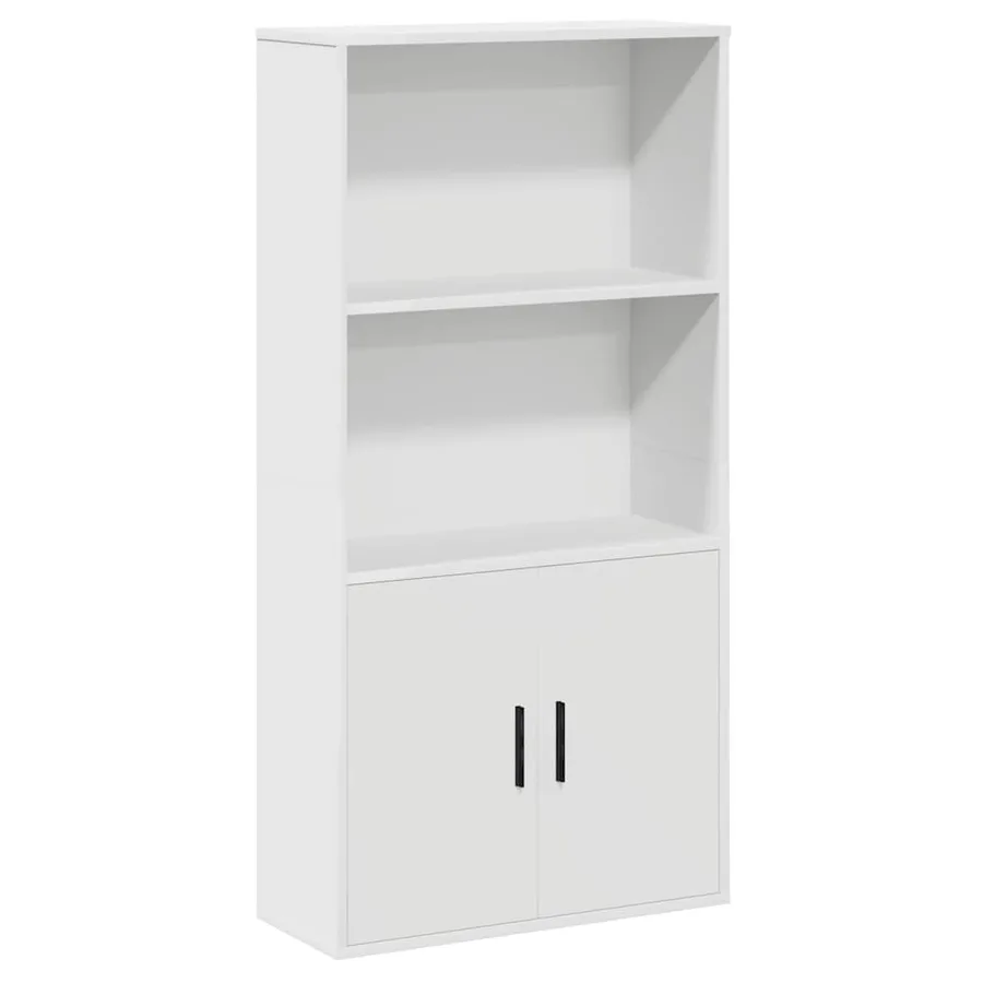 Bibliothèque blanc 60x24x120 cm bois d'ingénierie - 2