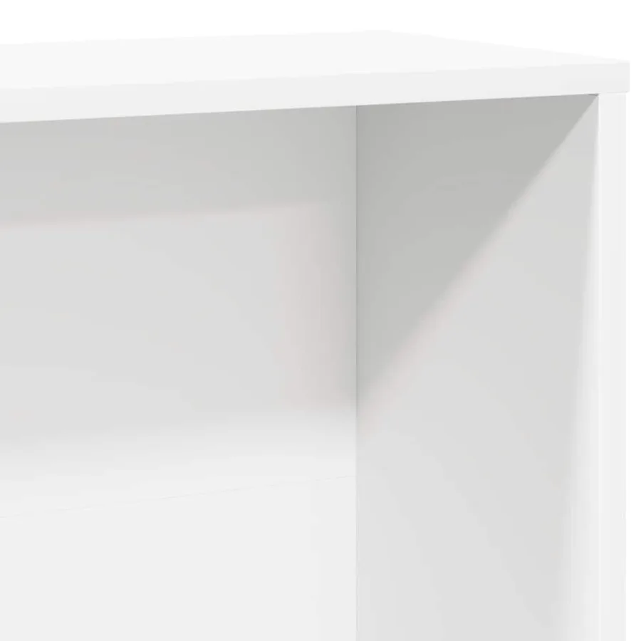 Bibliothèque blanc 60x24x120 cm bois d'ingénierie - 8