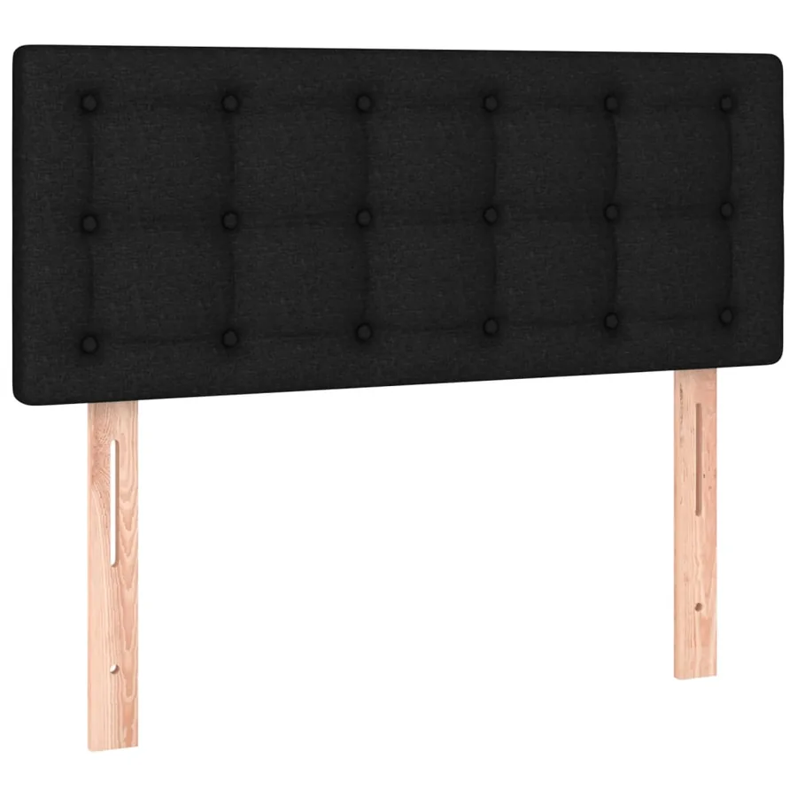 Sommier à lattes de lit et matelas Noir 80x200 cm Tissu - 6
